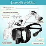 Maska do Snorkelingu z Systemem Dry Top – Panoramiczny Widok 180° do Pływania i Nurkowania 1