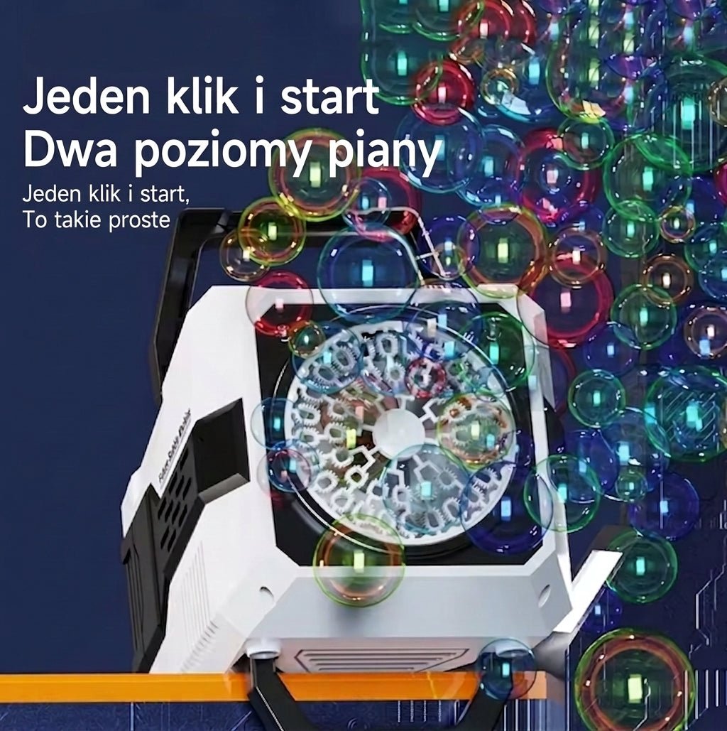 Maszyna do Baniek Mydlanych z Pilotem – 30 000 Baniek na Minutę, RGB, Wodoodporna 4