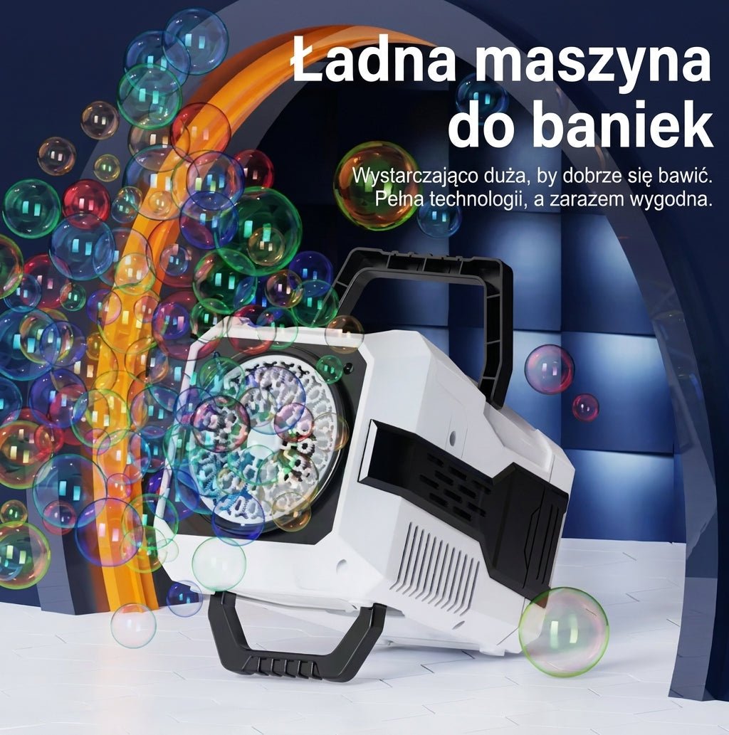 Maszyna do Baniek Mydlanych z Pilotem – 30 000 Baniek na Minutę, RGB, Wodoodporna 5