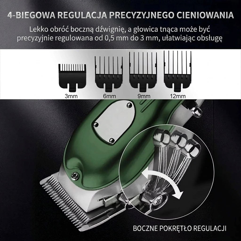Maszynka do strzyżenia psa z akumulatorem – metalowa obudowa, regulacja 0,8-3 mm 7