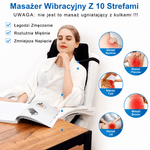 Mata Masująca Na Fotel Samochodowy z Podgrzewaniem – 7 Trybów Masażu, Uniwersalna