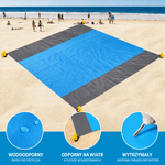 Mata Plażowa Wodoodporna z Technologią Bez Piasku – Lekka, Duża 2m x 1,8 m