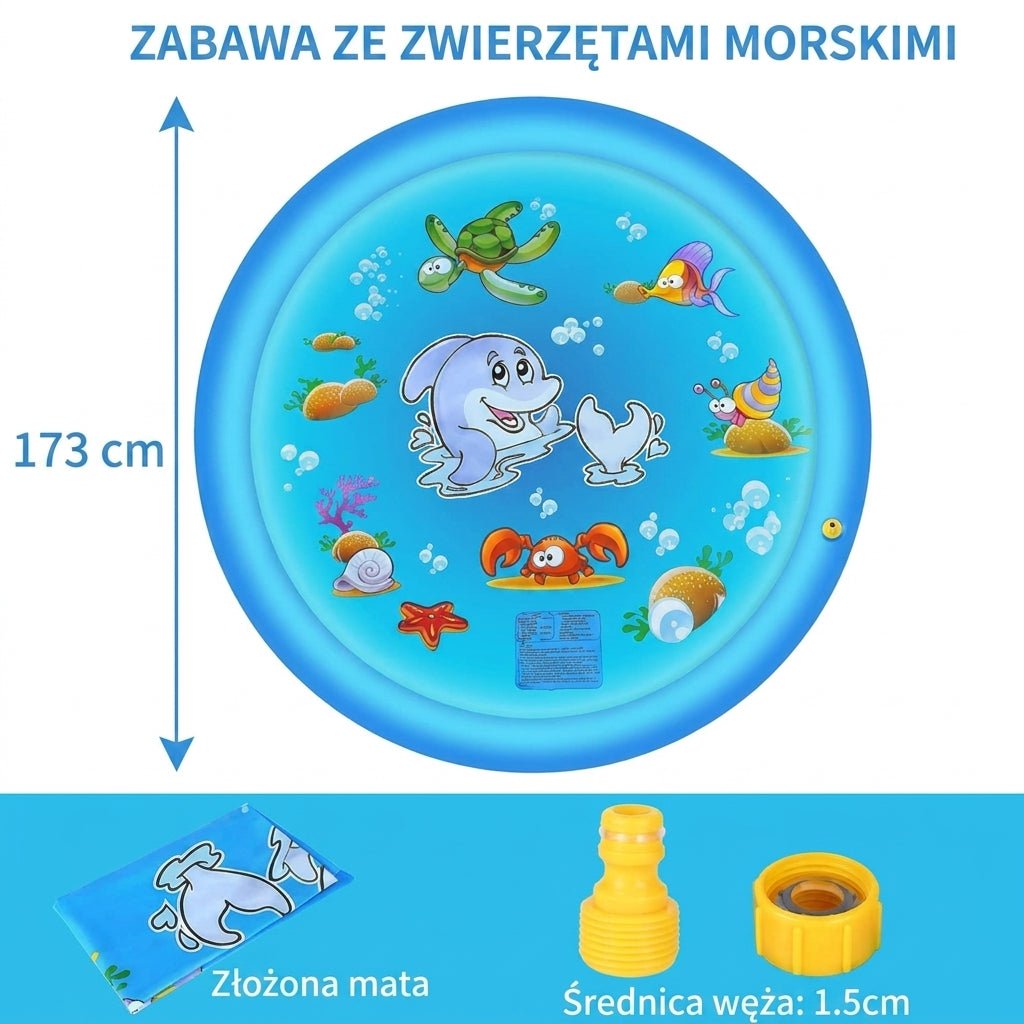 Mata do Zabawy dla Dzieci 100cm – Bezpieczna Bryzgowa Mata na Świeżym Powietrzu 2