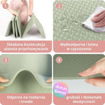 Mata do jogi antypoślizgowa 6 mm – Składana z TPE, idealna do ćwiczeń fitness 6
