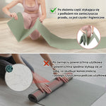 Mata do jogi antypoślizgowa 6 mm – Składana z TPE, idealna do ćwiczeń fitness 8