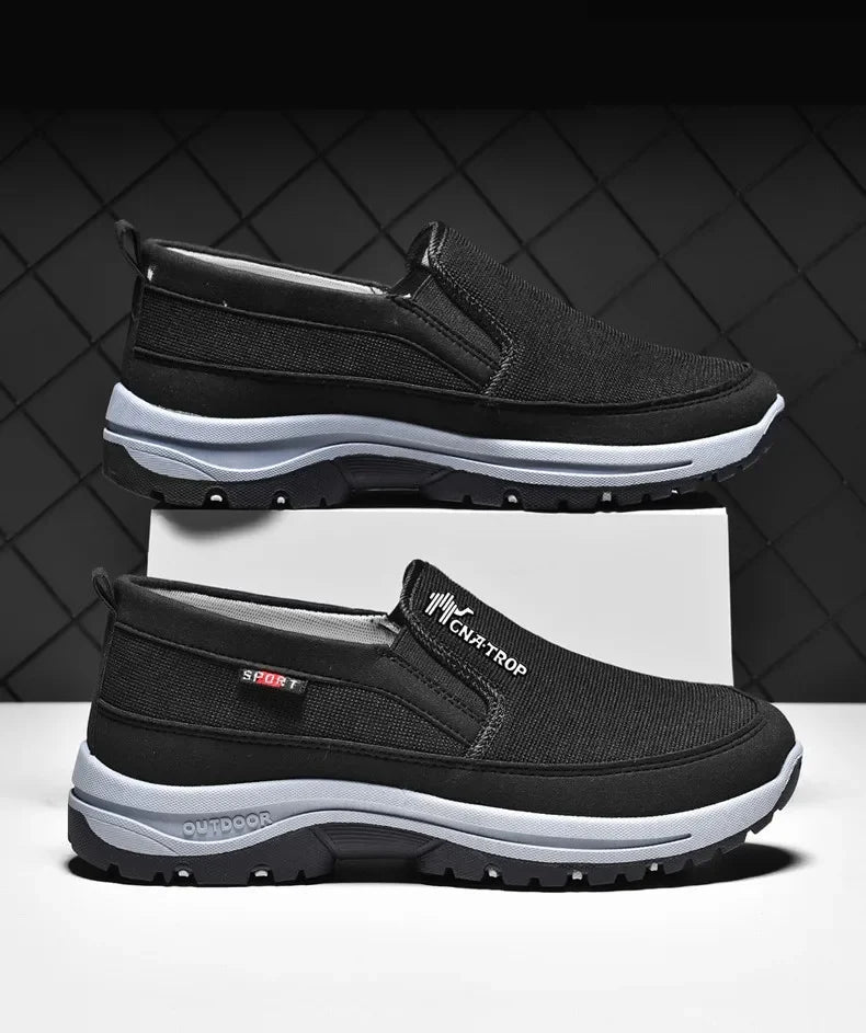 Męskie Buty Ortopedyczne z Elastycznymi Wstawkami – Wygodne na Co Dzień, Antypoślizgowa Podeszwa 5