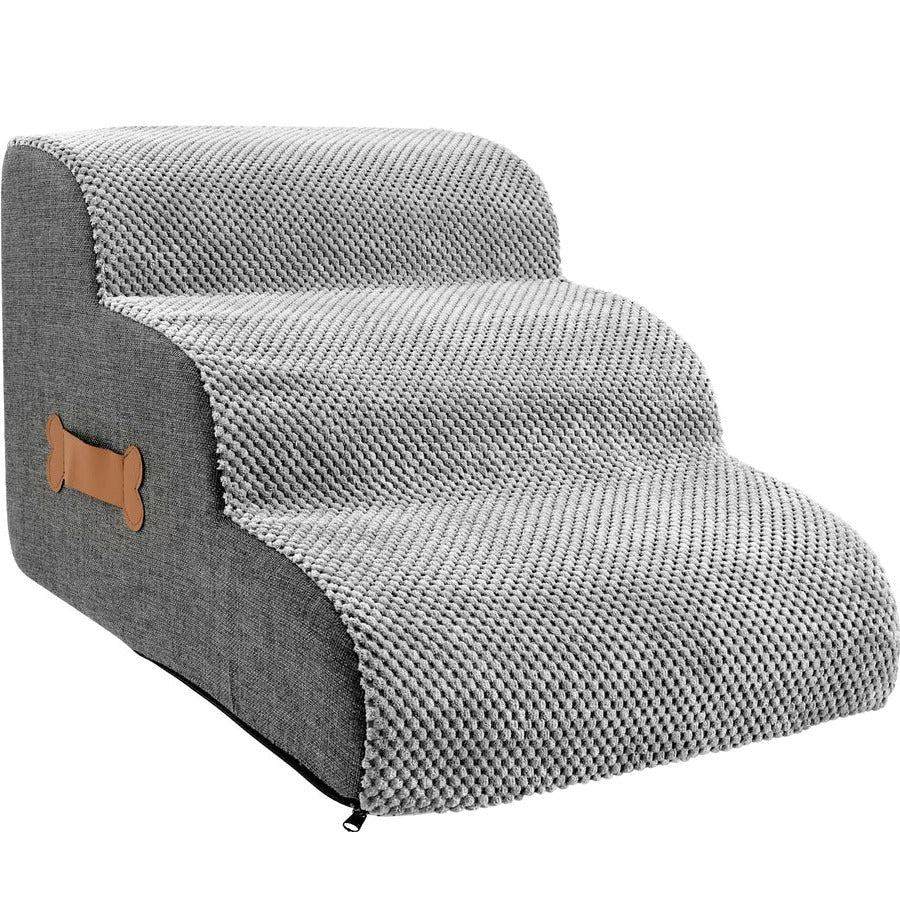 Miękkie Schody Dla Psa Z Antypoślizgową Podstawą - Schodki Dla Psów Do Łóżka 2