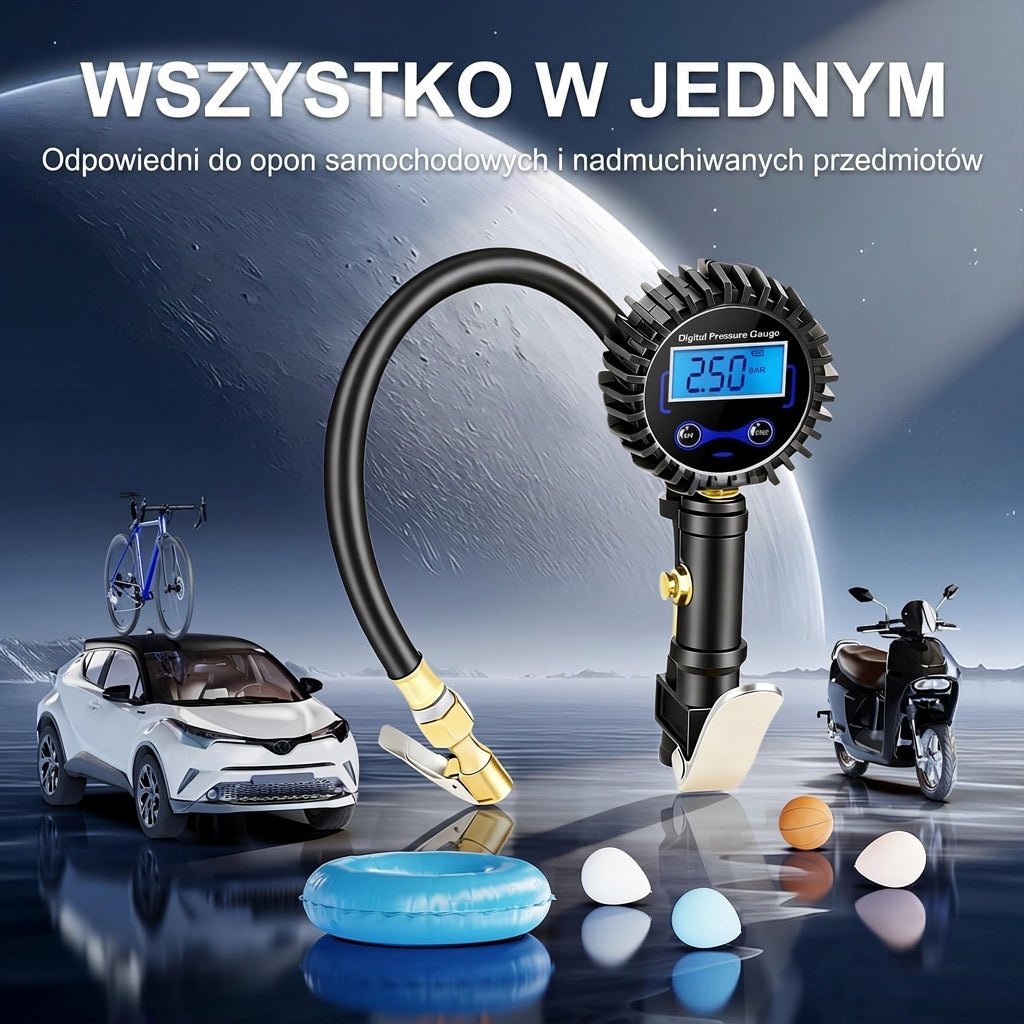 Miernik Ciśnienia w Oponach z Wyświetlaczem LED – Precyzyjny i Ergonomiczny do Samochodów i SUV-ów 7