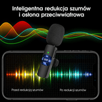 Mikrofon Bezprzewodowy do Telefonu – 2-Pak z Redukcją Szumów i Synchronizacją dla iPhone i iPad