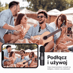 Mikrofon Bezprzewodowy do Telefonu – 2-Pak z Redukcją Szumów i Synchronizacją dla iPhone i iPad