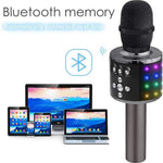 Mikrofon do Karaoke Bluetooth 4 w 1 z Głośnikiem i Efektem LED – Bezprzewodowy Mikrofon z Nagrywaniem 3