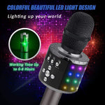 Mikrofon do Karaoke Bluetooth 4 w 1 z Głośnikiem i Efektem LED – Bezprzewodowy Mikrofon z Nagrywaniem 6