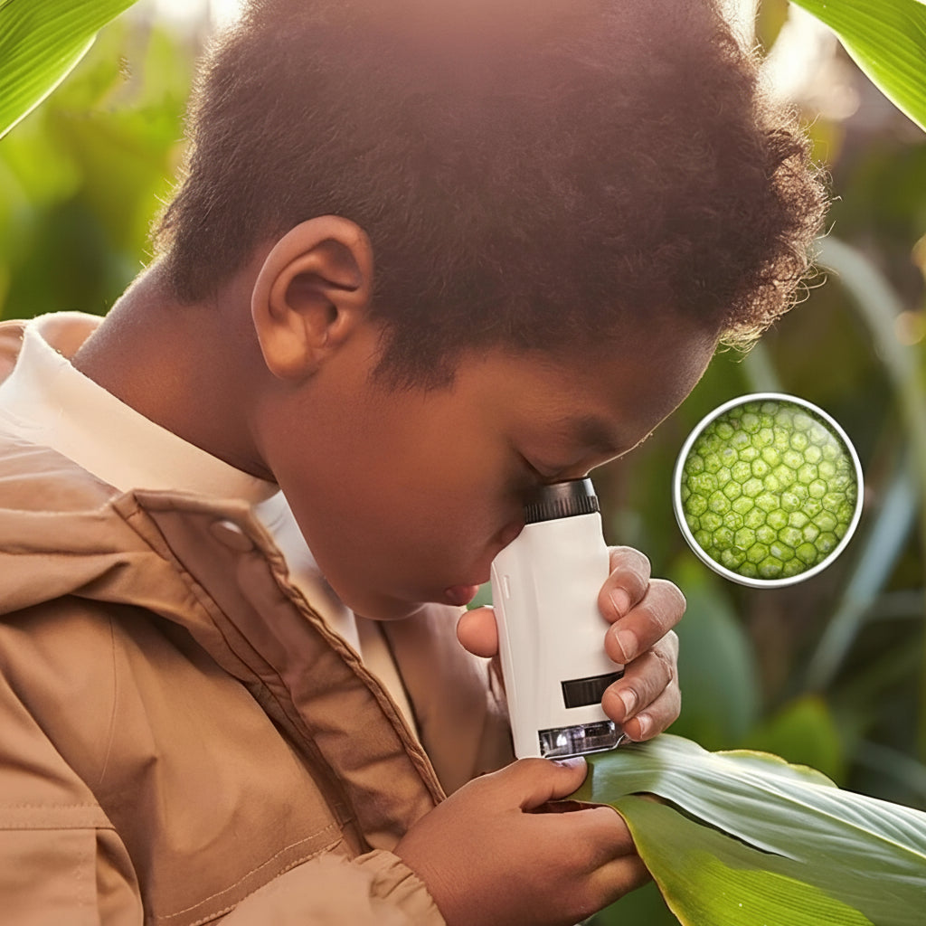 Mikroskop Dla Dzieci 60X-120X z Diodą LED - Przenośny, Edukacyjny Zestaw Odkrywcy 2