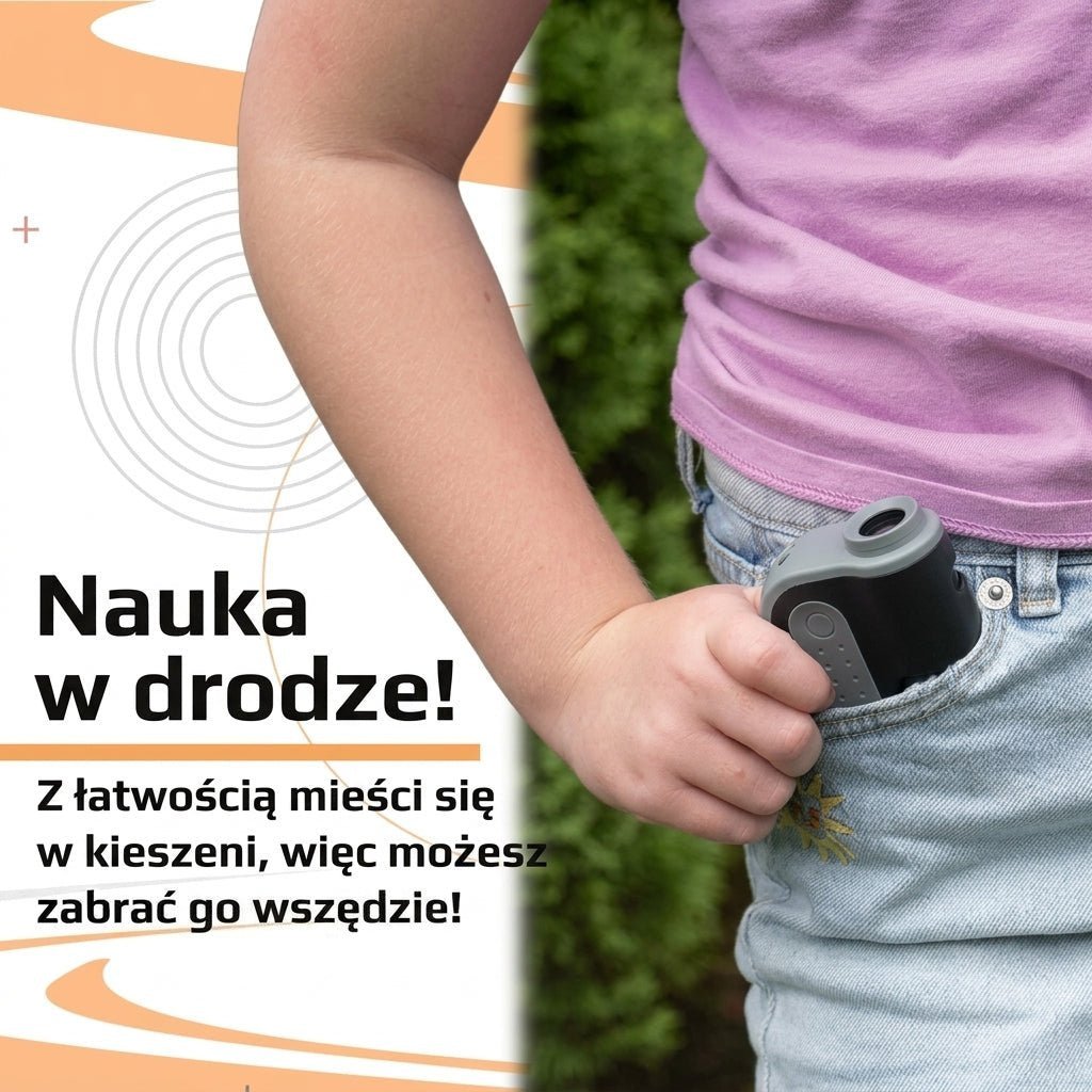 Mikroskop Kieszonkowy Ręczny 60x-120x z Oświetleniem LED – Przenośny do Obserwacji Detali 6
