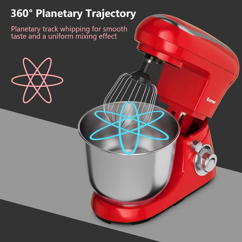 Mikser Stojący 6-Biegowy 500 W ze Stali Nierdzewnej 5,3 L z Przystawkami 5