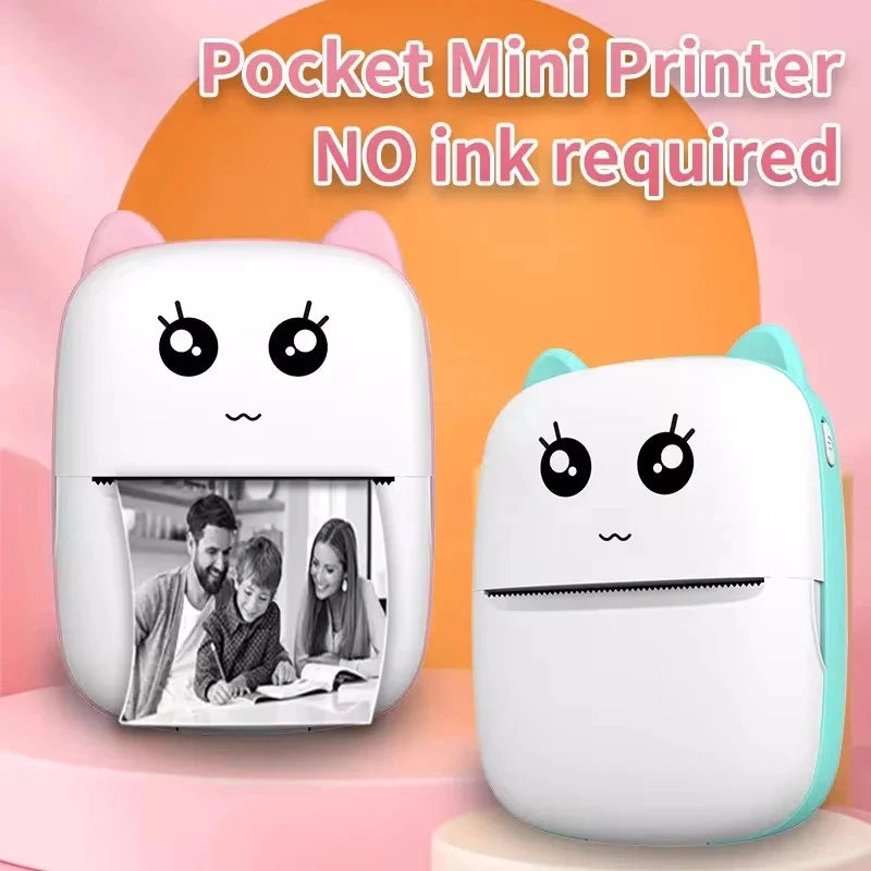 Mini Drukarka Termiczna Do Etykiet – Bezprzewodowa, Przenośna, Bluetooth 5