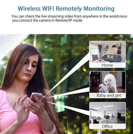Mini Kamera HD IP WiFi 1080P Z Noktowizorem I Szerokokątnym Obiektywem 5