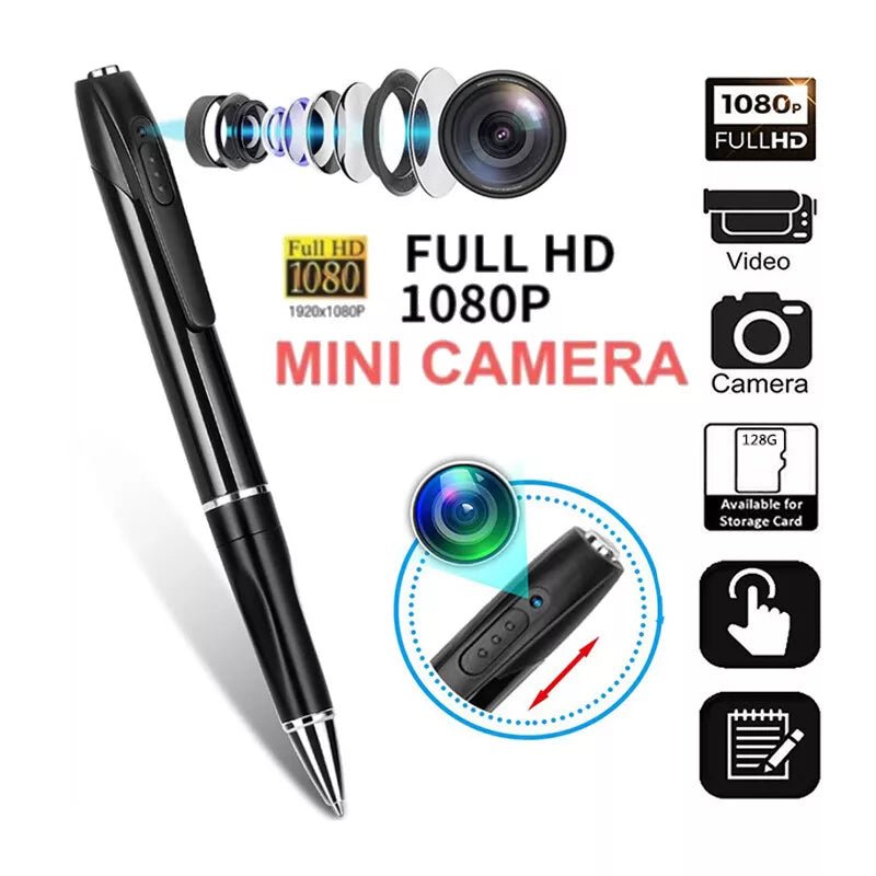 Mini Kamera w Długopisie 1080P z Rejestratorem Dźwięku – Kompaktowa, Łatwa w Użyciu 1