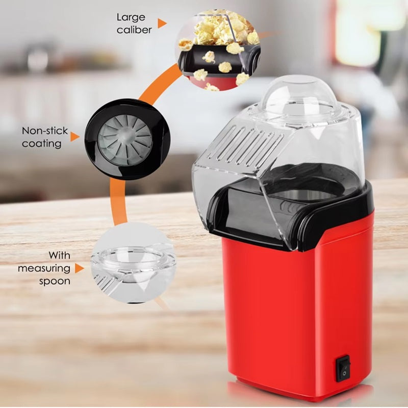 Mini Maszyna Do Popcornu 1200W - Bezolejowe Urządzenie Do Robienia Popcornu 4