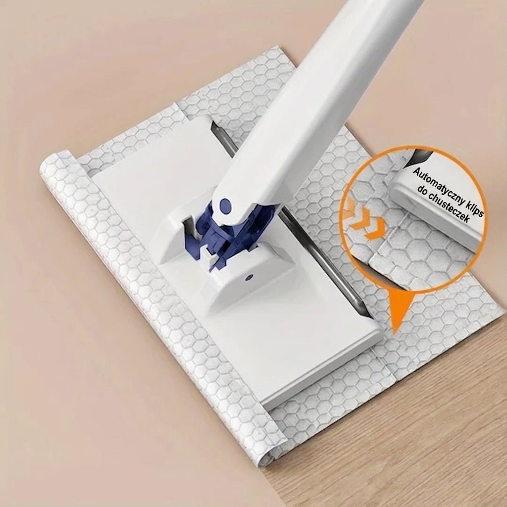 Mini Mop Automatyczny z Klipsem – Obrotowa Głowica 360° do Łatwego Czyszczenia 6