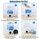 Mini Pralka Akumulatorowa - Ultradźwiękowe Pranie w Podróży, Kompaktowa i Łatwa w Użyciu 2