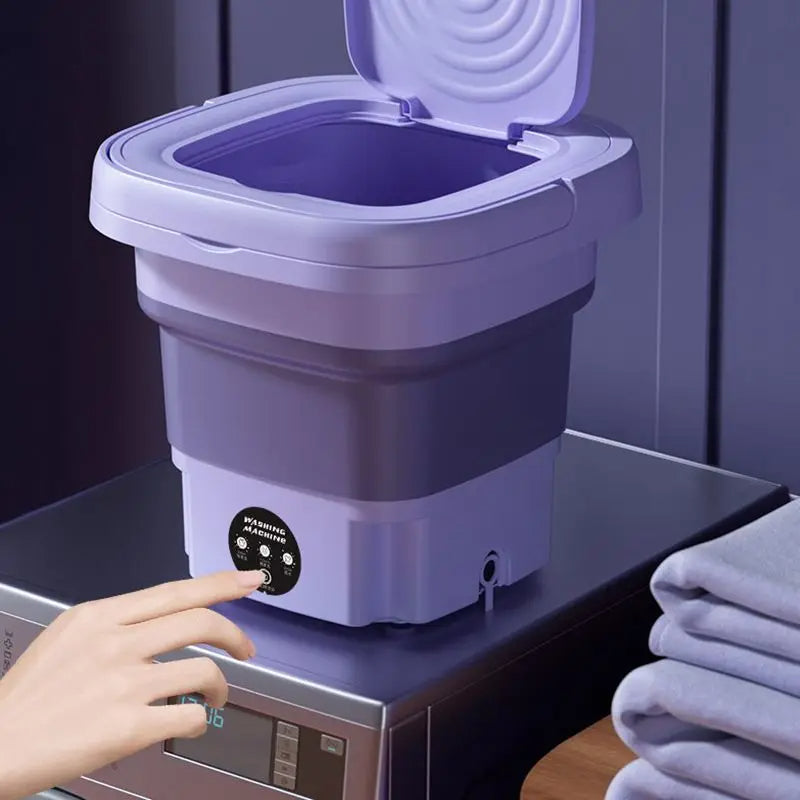 Mini Pralka Przenośna z Suszarką Wirową – Kompaktowa do Małych Pomieszczeń, 4,5L 0