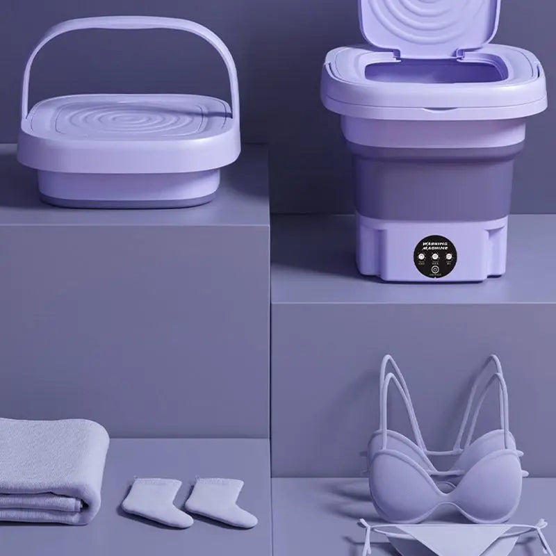 Mini Pralka Przenośna z Suszarką Wirową – Kompaktowa do Małych Pomieszczeń, 4,5L 3
