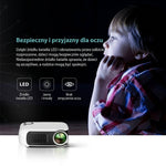 Mini Projektor Przenośny HD 1000 Lumenów z HDMI – Rzutnik Multimedialny do Domu i Podróży 7