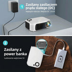 Mini Projektor Przenośny HD 1000 Lumenów z HDMI – Rzutnik Multimedialny do Domu i Podróży 10