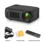Mini Projektor Przenośny HD 1000 Lumenów z HDMI – Rzutnik Multimedialny do Domu i Podróży 1