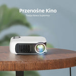 Mini Projektor Przenośny HD 1000 Lumenów z HDMI – Rzutnik Multimedialny do Domu i Podróży 9