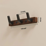 Minimalistyczny Wieszak na Płaszcze z Drewna i Metalu, Wytrzymały i Stylowy 0