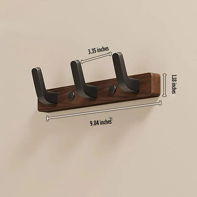 Minimalistyczny Wieszak na Płaszcze z Drewna i Metalu, Wytrzymały i Stylowy 0