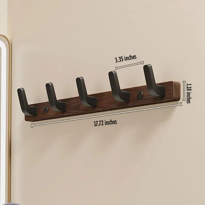 Minimalistyczny Wieszak na Płaszcze z Drewna i Metalu, Wytrzymały i Stylowy 6