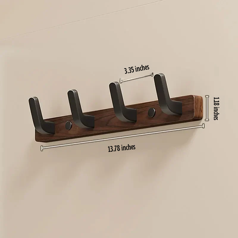 Minimalistyczny Wieszak na Płaszcze z Drewna i Metalu, Wytrzymały i Stylowy 8