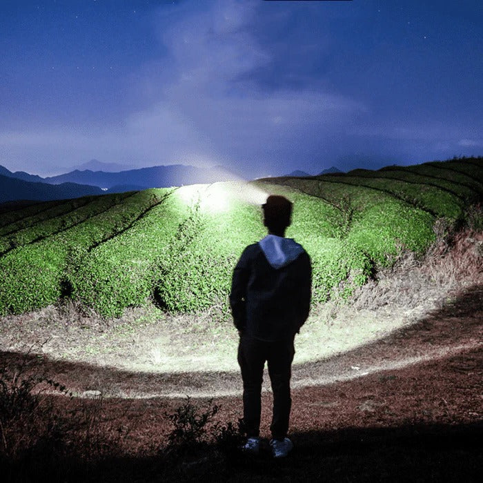 Mocna Latarka Czołowa USB - 1000 Lumenów, Regulowane Oświetlenie, IP65 2