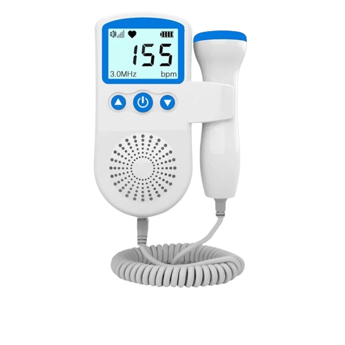 Monitor Tętna Płodu Doppler – Sonda 3 MHz, Podświetlany Wyświetlacz LCD, Trzy Tryby Pracy 1