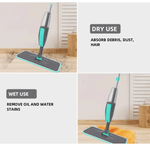 Mop Natryskowy 360° z Mikrofibry do Twardych Podłóg - Ergonomiczny i Wielokrotnego Użytku 3