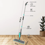 Mop Natryskowy 360° z Mikrofibry do Twardych Podłóg - Ergonomiczny i Wielokrotnego Użytku 8