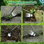 Motyczka do Pielenia Chwastów – Stal Manganowa, Ergonomiczny Uchwyt, 4 Zęby 6