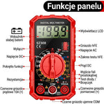Multimetr Cyfrowy z Funkcją Testu Diody – Miernik Elektryczny do Pomiaru Napięcia i Prądu 5