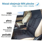 Nakładka Masująca na Fotel z 8 Trybami i Podgrzewaną Poduszką na Szyję do Domu i Samochodu 6