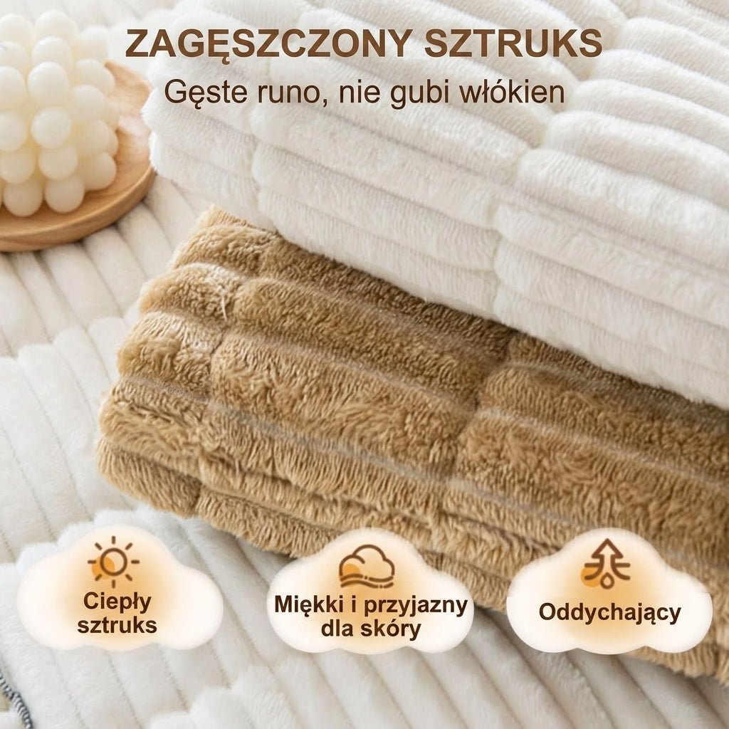 Narzuta na Sofę Antypoślizgowa – Miękka, Wodoodporna, Idealna na Jesień i Zimę 2