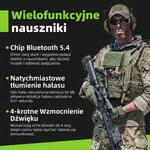 Nauszniki Ochronne z Redukcją Hałasu 22 dB i Bluetooth 5.0 – Wzmocnienie Dźwięku 4x, do Strzelania 7