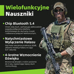 Nauszniki Ochronne z Redukcją Hałasu 22 dB i Bluetooth 5.0 – Wzmocnienie Dźwięku 4x, do Strzelania 7