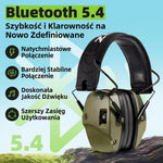 Nauszniki Ochronne z Redukcją Hałasu 22 dB i Bluetooth 5.0 – Wzmocnienie Dźwięku 4x, do Strzelania 8