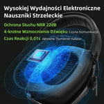 Nauszniki Ochronne z Redukcją Hałasu 22 dB i Bluetooth 5.0 – Wzmocnienie Dźwięku 4x, do Strzelania 9