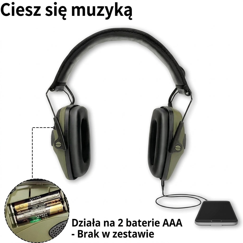 Nauszniki Ochronne z Redukcją Hałasu 22 dB i Bluetooth 5.0 – Wzmocnienie Dźwięku 4x, do Strzelania 3