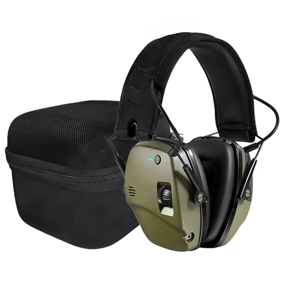 Nauszniki Ochronne z Redukcją Hałasu 22 dB i Bluetooth 5.0 – Wzmocnienie Dźwięku 4x do Strzelania 0