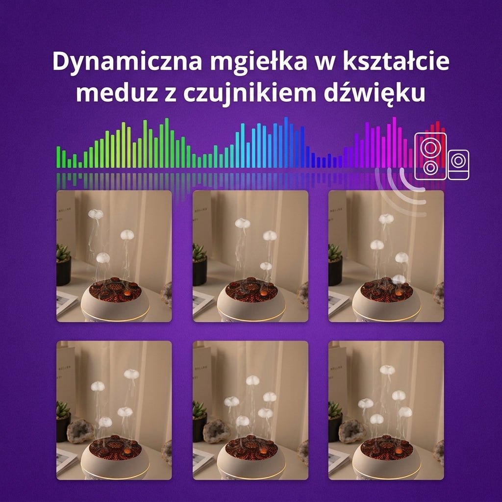 Nawilżacz Powietrza 250 ml z Dyfuzorem Olejków do Sypialni i Biura – Zdalne Sterowanie, Timer 6